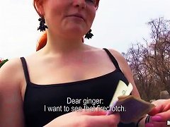 Cute Redhead Babe Enjoying Giving Her Dude A Superb Blowjob Outdoor Porn Videos