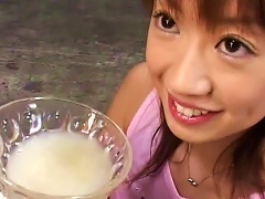 Japanese Chick Swallows Plate Of Sperm Porn Videos